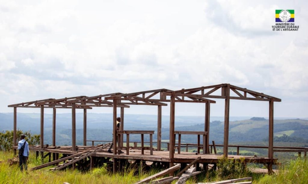 Structure en bois de l’observatoire de Mapouba en cours d’évaluation